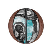 Mini Ballon De Basket Surface Current – Abstract Flow & Structure Carbon (Vertical)