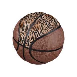 Mini Ballon De Basket Tigre noir orange