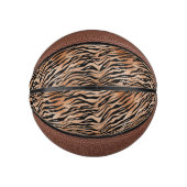 Mini Ballon De Basket Tigre noir orange (Devant)