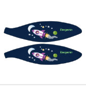 Mini Ballon De Basket Un adorable vaisseau-fusée dans l'espace dessin an (Panneaux)