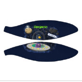 Mini Ballon De Basket Un joli poisson heureux dans l'espace dessin animé (Panneaux)