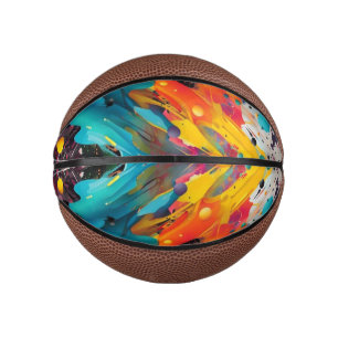 Mini Ballon De Basket Vivid Chaos Splash Graffiti