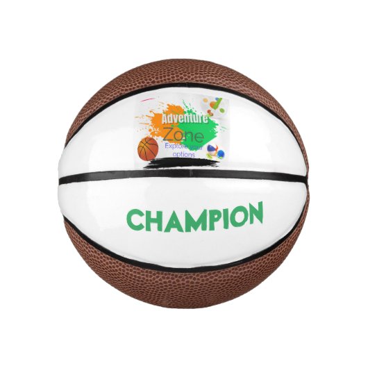 Mini Ballon De Basket Zone aventure (Devant)