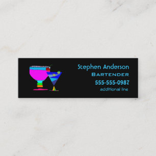 Mini Bartender Cocktails Carte de visite