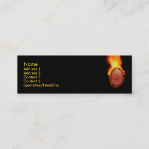 Mini Basket-ball sur Carte de visite incendie
