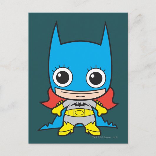 Mini Batgirl Briefkaart (Voorkant)