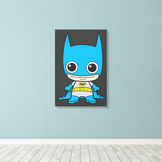 Mini Batman Canvas Afdruk (Insitu (Houten vloer))