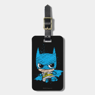Mini Batman Sketch Bagagelabel