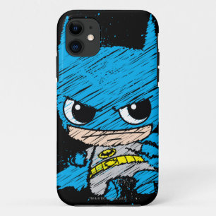 Mini Batman Sketch iPhone 11 Hoesje