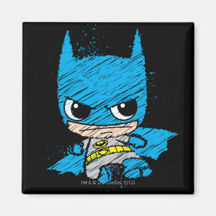 Mini Batman Sketch Magneet