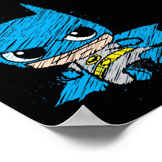 Mini Batman Sketch Poster (Hoek)