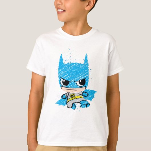 Mini Batman Sketch T-shirt (Voorkant)