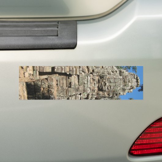 Mini Bayon ... Ta Prohm, Siem Reap, Cambodja Bumpersticker (Op auto)