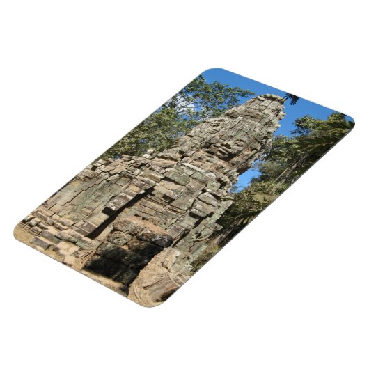 Mini Bayon ... Ta Prohm, Siem Reap, Cambodja Magneet (Linkerzijde)