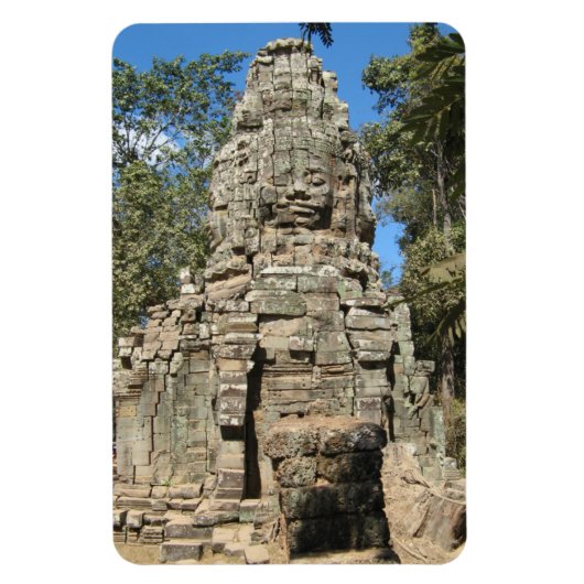 Mini Bayon ... Ta Prohm, Siem Reap, Cambodja Magneet (Verticaal)