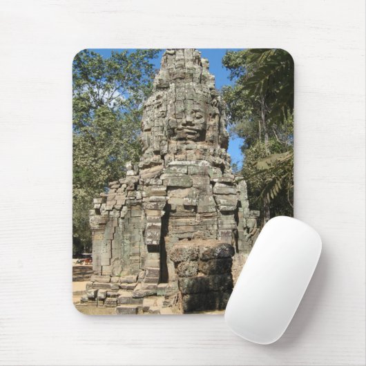 Mini Bayon ... Ta Prohm, Siem Reap, Cambodja Muismat (Met muis)