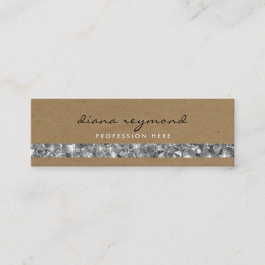 Mini beau carte de visite professionnel + gemstones str (Devant)