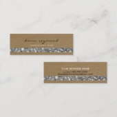 Mini beau carte de visite professionnel + gemstones str (Devant / Derrière)