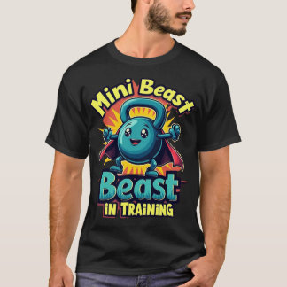 Mini Beest in Opleiding: Schattige Kettlebell Supe T-shirt