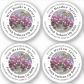 Mini Beeswax Lip Balm Lid Étiquette Français Verbe (Devant)