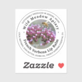 Mini Bijenwas Lippenbalsem Dekseletiket Frans Verb Sticker (Vel)