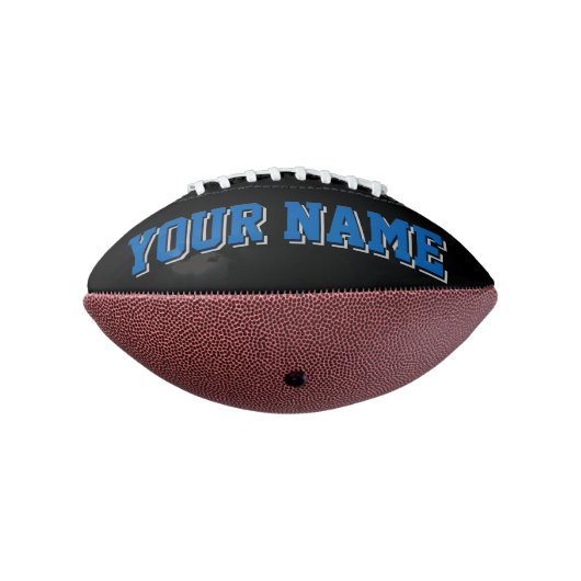 Mini BLACK BLAUW SILVER GRAY - Football op maat (Gedraaid 270)