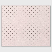 Mini Black & Blush Pink Pink Pinkten Pattern Wedde Cadeaupapier (Vlak)