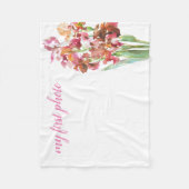 Mini Blanket voor uw eerste foto op baby Fleece Deken (Voorkant)