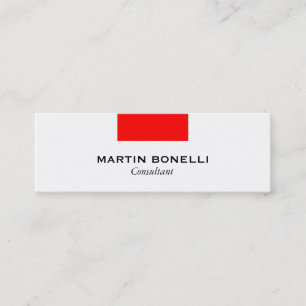 Mini Bleu blanc mince Carte de visite standard