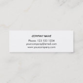 Mini Bleu carte de visite bleu brillant blanc (Dos)