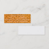 Mini Blobs Brown sur Carte de visite jaune (Devant / Derrière)