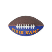 Mini BLUE en ORANJE gepersonaliseerd Football (Voorkant)