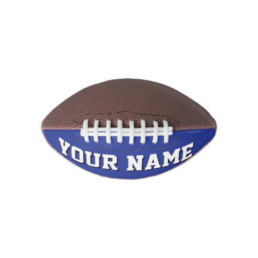 Mini BLUE EN WHITE, gepersonaliseerd Football (Voorkant)