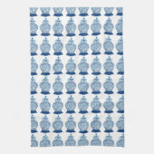 Mini Blue en White Ginger Jars Theedoek (Verticaal)
