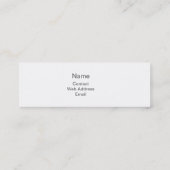 Mini Blue Sky Clouds - Carte de visite de profil (Dos)