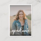 Mini Blush Beige Photo Graduation Invitation (Devant)