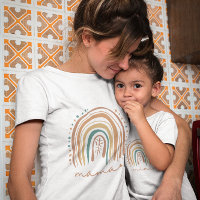 Mini Boho Regenboog en Pastel Design Baby T-shirt