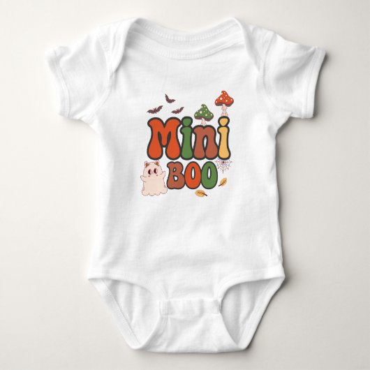 Mini Boo Halloween Mama En Ik Matching Romper (Voorkant)