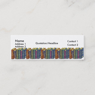 Mini Bookmarkers maigres de carte de visite de magasin