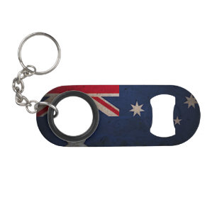 Mini Bottle Opener Sleutelhanger - Australische vl Mini Flessenopener
