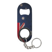 Mini Bottle Opener Sleutelhanger - Australische vl Mini Flessenopener (Achterkant)