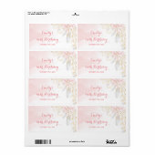 Mini bouteille de champagne étiquette confetti ann (Feuille entière)