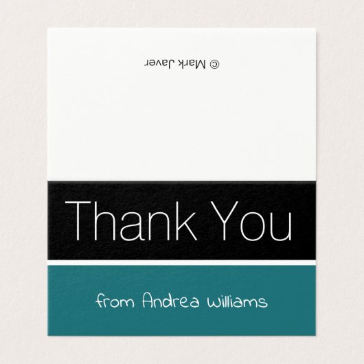 Mini Budget Moderne Merci Notes (Outside Unfolded)