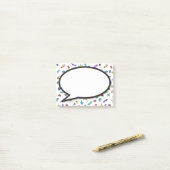 Mini Bugs en Mini Beasts Speech bubble Post-it® Notes (Op bureau)