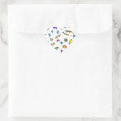 Mini Bugs en Mini Beesten Hart Sticker (Tas)