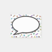 Mini Bugs en mini-wezens Spreekballon Post-it® Notes (Voorkant)
