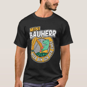 Mini Builder Dino Digger Construction Machines T-shirt