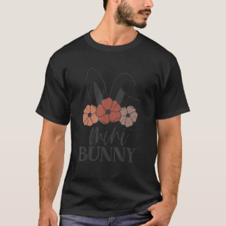 Mini Bunny Ears Floral Flower Kinder Moeder Easte T-shirt