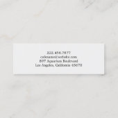 Mini Café Carte de visite maigre (Dos)