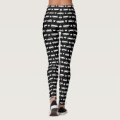 Mini Car Hearts Black Leggings (Achterkant)